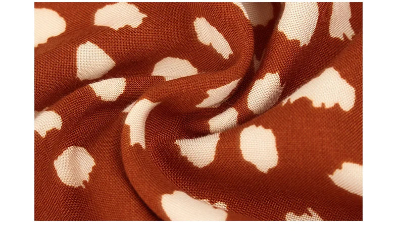 Vintage Floral Print Dress Women
